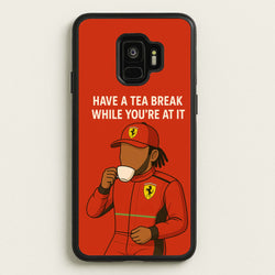 Hamilton's Tea Break  - F1 Phone Case for Galaxy S9