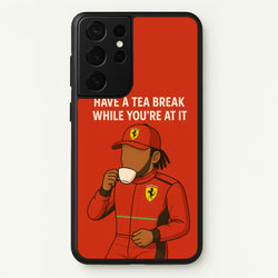 Hamilton's Tea Break  - F1 Phone Case for Galaxy S21 Ultra