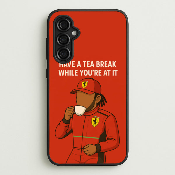 Hamilton's Tea Break  - F1 Phone Case for Galaxy A14