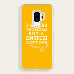 99 Problems But A Snitch Aint One  - Harry Potter Phone Case for Galaxy S9 Plus