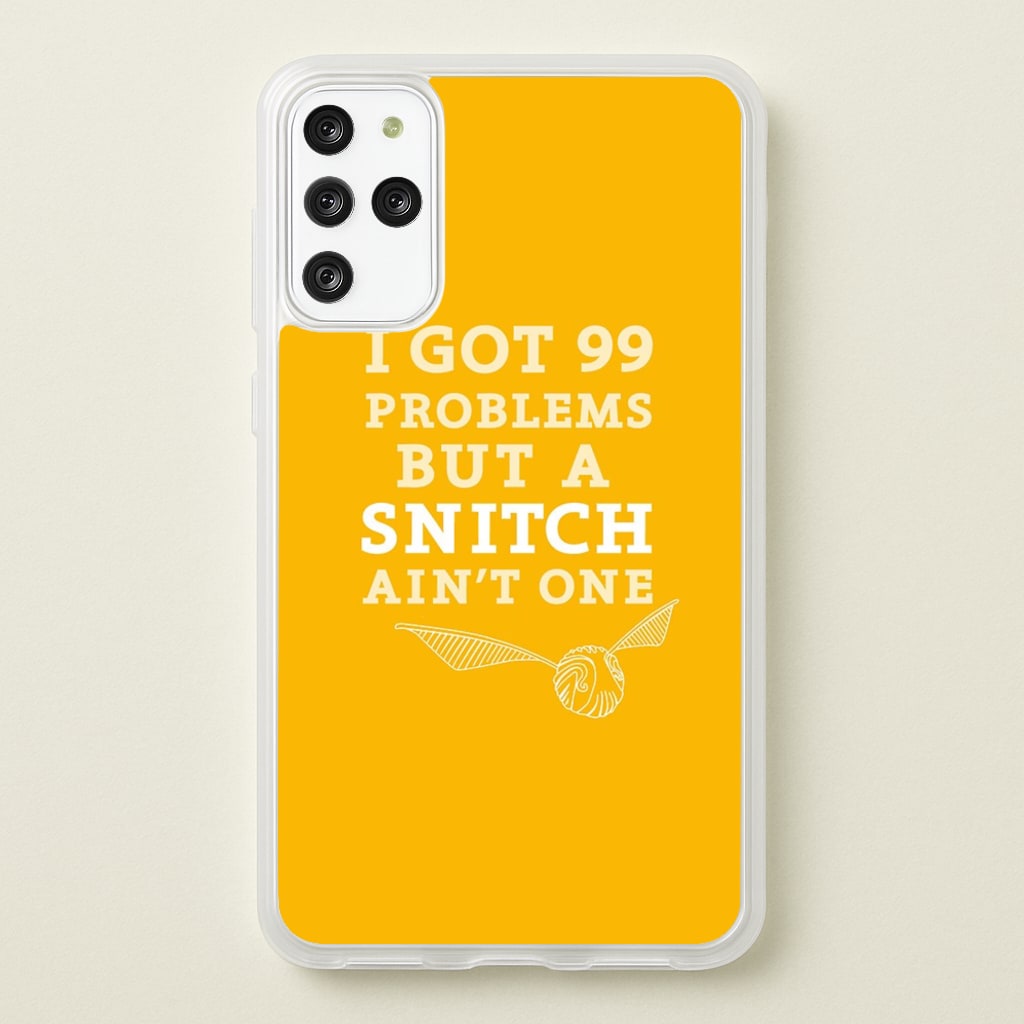 99 Problems But A Snitch Aint One  - Harry Potter Phone Case for Galaxy S20 Plus