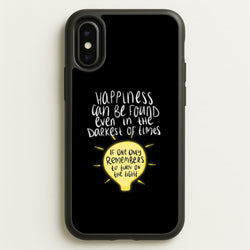 Happiness Can Be Found In The Darkest of Times  - Harry Potter Phone Case for iPhone X / XS