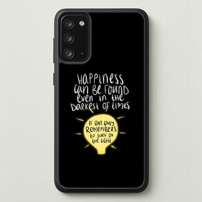 Happiness Can Be Found In The Darkest of Times  - Harry Potter Phone Case for Galaxy Note 20