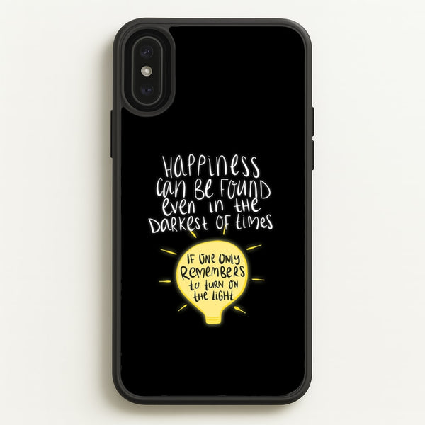 Happiness Can Be Found In The Darkest of Times  - Harry Potter Phone Case for iPhone XS Max