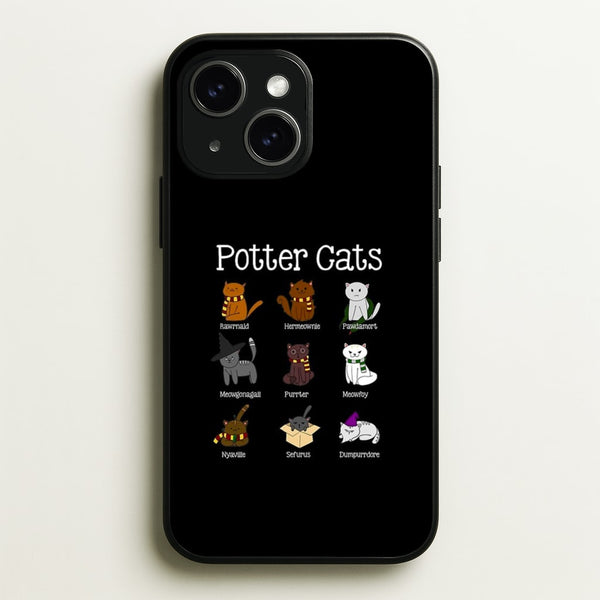 Harry Pawter Cats  - Harry Potter Phone Case for iPhone 15