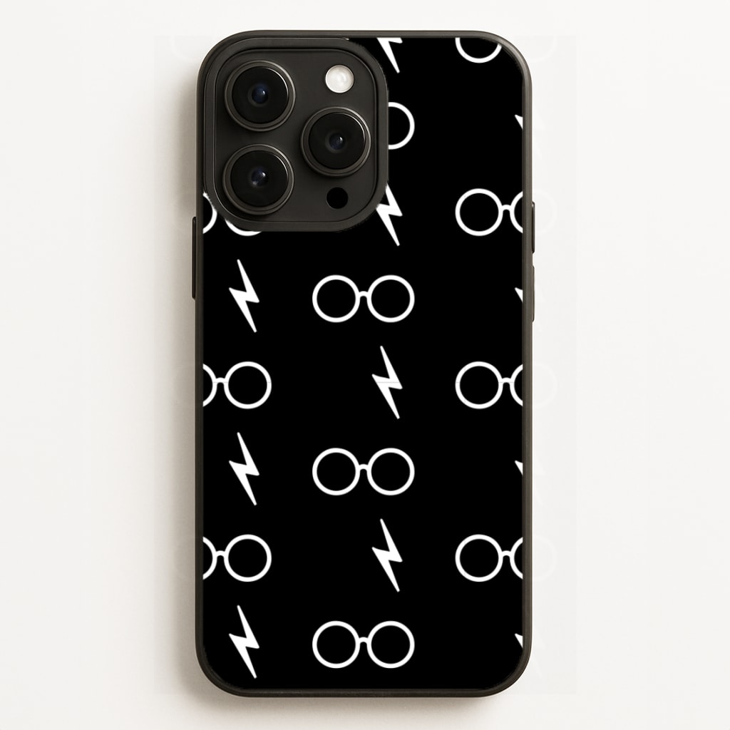 Glasses & Scar Pattern  - Harry Potter Phone Case for iPhone 16 Pro Max