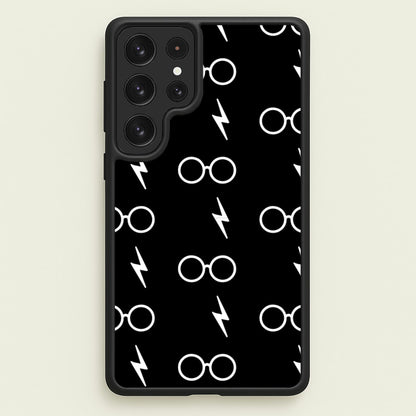 Glasses & Scar Pattern  - Harry Potter Phone Case for Galaxy S23 Ultra