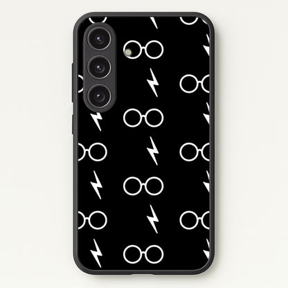Glasses & Scar Pattern  - Harry Potter Phone Case for Galaxy S24 Plus