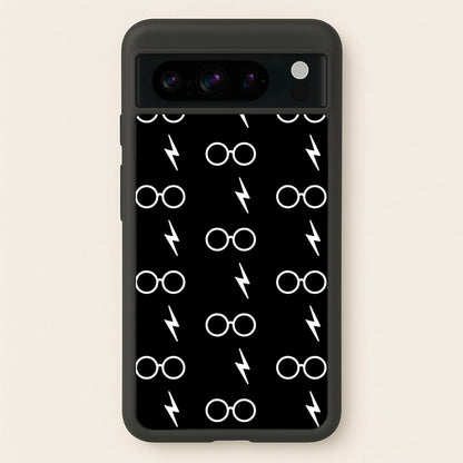 Glasses & Scar Pattern  - Harry Potter Phone Case for Google Pixel 8 Pro