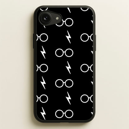 Glasses & Scar Pattern  - Harry Potter Phone Case for iPhone 16e