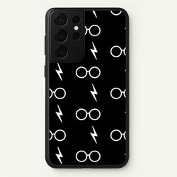 Glasses & Scar Pattern  - Harry Potter Phone Case for Galaxy S21 Ultra