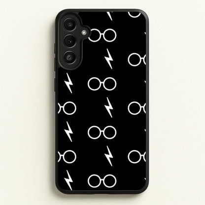 Glasses & Scar Pattern  - Harry Potter Phone Case for Galaxy A34