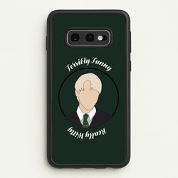 Terribly Funny, Really Witty Draco Malfoy  - Harry Potter Phone Case for Galaxy S10e