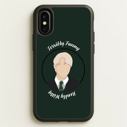 Terribly Funny, Really Witty Draco Malfoy  - Harry Potter Phone Case for iPhone X / XS