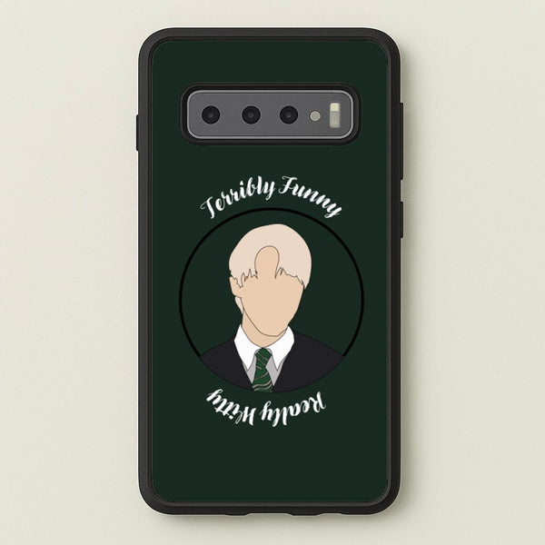 Terribly Funny, Really Witty Draco Malfoy  - Harry Potter Phone Case for Galaxy S10