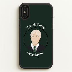 Terribly Funny, Really Witty Draco Malfoy  - Harry Potter Phone Case for iPhone XS Max