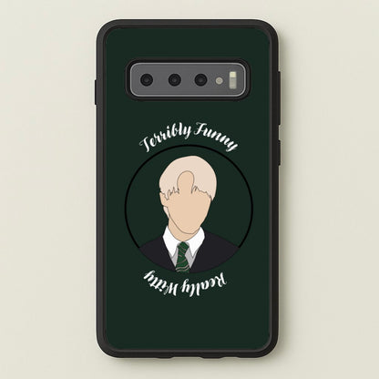 Terribly Funny, Really Witty Draco Malfoy  - Harry Potter Phone Case for Galaxy S10 Plus