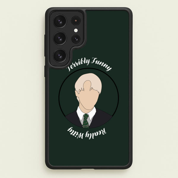 Terribly Funny, Really Witty Draco Malfoy  - Harry Potter Phone Case for Galaxy S22 Ultra