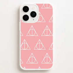 The Deathly Hallows Symbol Pattern  - Harry Potter Phone Case for iPhone 16 Pro Max