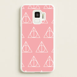 The Deathly Hallows Symbol Pattern  - Harry Potter Phone Case for Galaxy S9