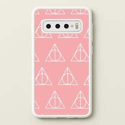 The Deathly Hallows Symbol Pattern  - Harry Potter Phone Case for Galaxy S10 Plus