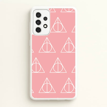 The Deathly Hallows Symbol Pattern  - Harry Potter Phone Case for Galaxy A52 / A52s