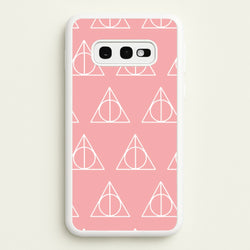 The Deathly Hallows Symbol Pattern  - Harry Potter Phone Case for Galaxy S10e