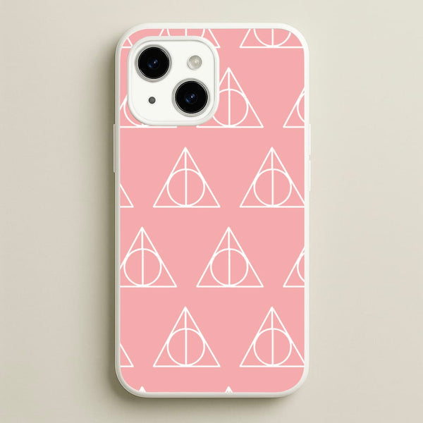 The Deathly Hallows Symbol Pattern  - Harry Potter Phone Case for iPhone 14
