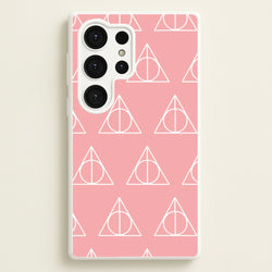 The Deathly Hallows Symbol Pattern  - Harry Potter Phone Case for Galaxy S25 Ultra