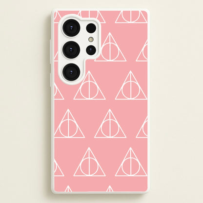 The Deathly Hallows Symbol Pattern  - Harry Potter Phone Case for Galaxy S25 Ultra