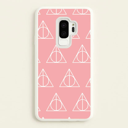 The Deathly Hallows Symbol Pattern  - Harry Potter Phone Case for Galaxy S9 Plus