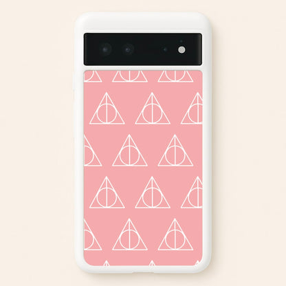 The Deathly Hallows Symbol Pattern  - Harry Potter Phone Case for Google Pixel 6