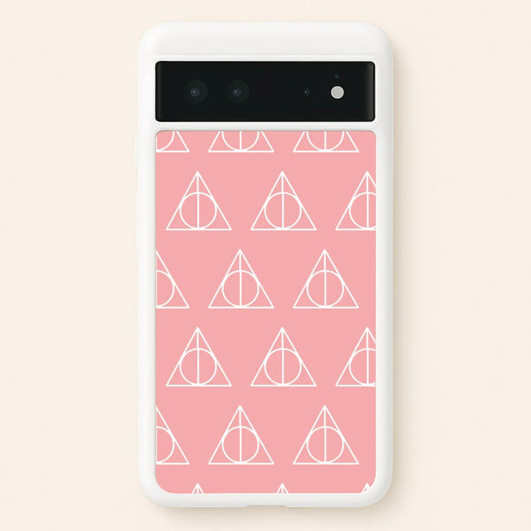 The Deathly Hallows Symbol Pattern  - Harry Potter Phone Case for Google Pixel 6