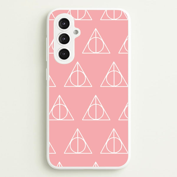 The Deathly Hallows Symbol Pattern  - Harry Potter Phone Case for Galaxy S23FE