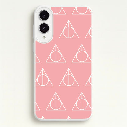 The Deathly Hallows Symbol Pattern  - Harry Potter Phone Case for Galaxy S25 Edge