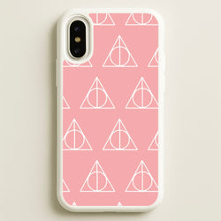 The Deathly Hallows Symbol Pattern  - Harry Potter Phone Case for iPhone X / XS