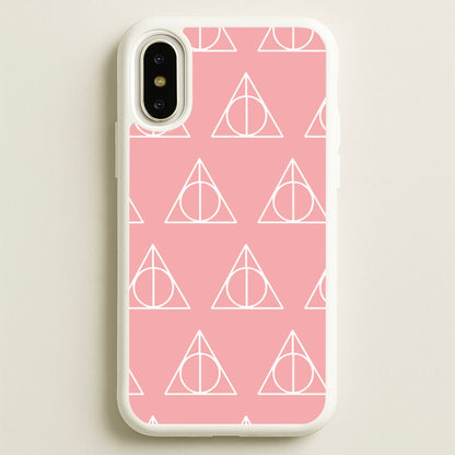 The Deathly Hallows Symbol Pattern  - Harry Potter Phone Case for iPhone X / XS