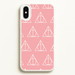 The Deathly Hallows Symbol Pattern  - Harry Potter Phone Case for iPhone XS Max