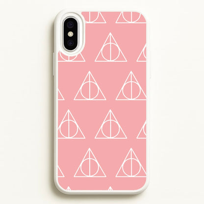 The Deathly Hallows Symbol Pattern  - Harry Potter Phone Case for iPhone XS Max