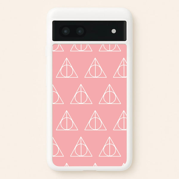 The Deathly Hallows Symbol Pattern  - Harry Potter Phone Case for Google Pixel 7a