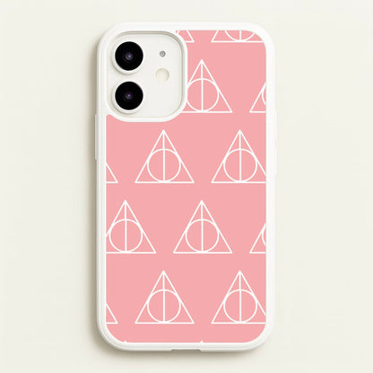 The Deathly Hallows Symbol Pattern  - Harry Potter Phone Case for iPhone 12 / 12 Pro