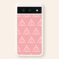 The Deathly Hallows Symbol Pattern  - Harry Potter Phone Case for Google Pixel 8a