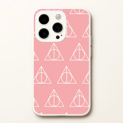 The Deathly Hallows Symbol Pattern  - Harry Potter Phone Case for iPhone 15 Pro