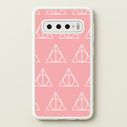 The Deathly Hallows Symbol Pattern  - Harry Potter Phone Case for Galaxy S10