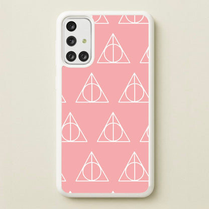 The Deathly Hallows Symbol Pattern  - Harry Potter Phone Case for Galaxy A71