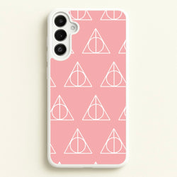 The Deathly Hallows Symbol Pattern  - Harry Potter Phone Case for Galaxy A34
