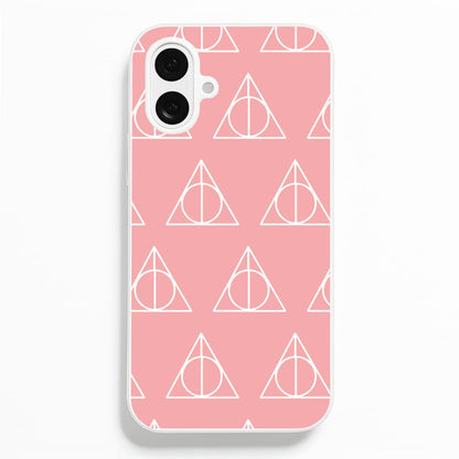 The Deathly Hallows Symbol Pattern  - Harry Potter Phone Case for iPhone 16 Plus
