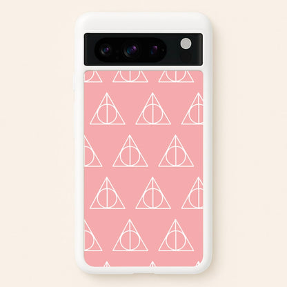 The Deathly Hallows Symbol Pattern  - Harry Potter Phone Case for Google Pixel 8 Pro