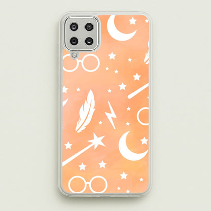 Wizard Icon Patterns  - Harry Potter Phone Case for Galaxy A12