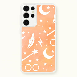 Wizard Icon Patterns  - Harry Potter Phone Case for Galaxy S21 Ultra